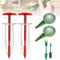 6Pcs Red Mini Seed Spreader, 2024 New Mini Sowing Seed Dispenser, Small Seed Planter Tool, Manual Seedlings Dibber and Widger Set, Seed Sower Spre...