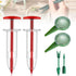 6Pcs Red Mini Seed Spreader, 2024 New Mini Sowing Seed Dispenser, Small Seed Planter Tool, Manual Seedlings Dibber and Widger Set, Seed Sower Spre...