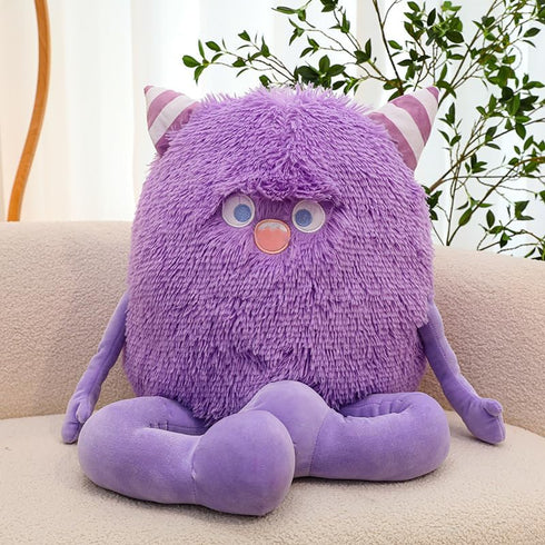 Cute Monster Plush Toy,12.6''Soft Monster Stuffed Animal Plush Pillow,Birthday Halloween Christmas Plush Gifts for Kids Boys Girls (Purple)...