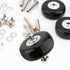 OCGIG 45mm x 18mm Set of 4 Luggage Suitcase Replacement Wheels Rubber Swivel Caster Wheels Axles Repair Kit...