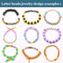 Eppingwin 1400 pcs Letter Beads, 4x7 mm Acrylic Beads, Beads for Jewelry Making, Beads for Bracelet Making, Alphabet Beads, in 28 Grid Box (White ...