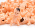 Lamoutor 200 Pieces Mini Plastic Babies Mixed Race For Baby Shower Party Favor Supplies Ice Cube Game Party Decorations 1 Inch ( Dark Brown, Latin...