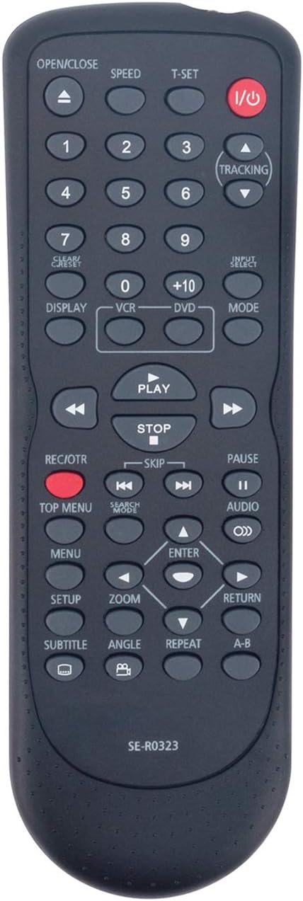 SE-R0323 SER0323 Replace Remote Control fit for Toshiba DVD Video VCR Combo Player SD-V296 SD-V296KU SD-V296KC SDV296 SDV296KU SDV296KC Cassette R...