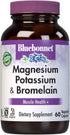 Bluebonnet Magnesium Potassium Supplement & Bromelain for Muscle Health Support - Daily Magnesium Complex for Women & Men - Non-GMO, Vegan, Gluten...