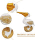 Resin Pelican Gold Bird on A Stone with Glass Wings Statue Figurines (5.7"X4.1"X 2.4") for Gifts Home Bathroom Living Room Garden Desk Decor...