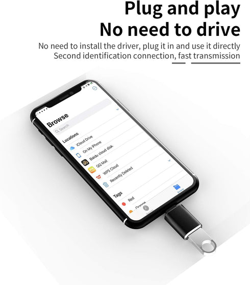 Compatible for lightning male to USB 3.0 Female Adapter OTG Cable Compatible with iPhone 11 12pro max mini Xr X xs 8 7 se Plus for iPad Air,Camera...