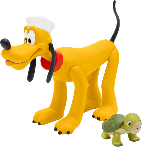 Super7 Disney Mickey and Friends Pluto - 3.75" Disney Action Figure with Accessory Vintage Disney Collectibles and Retro Toys...