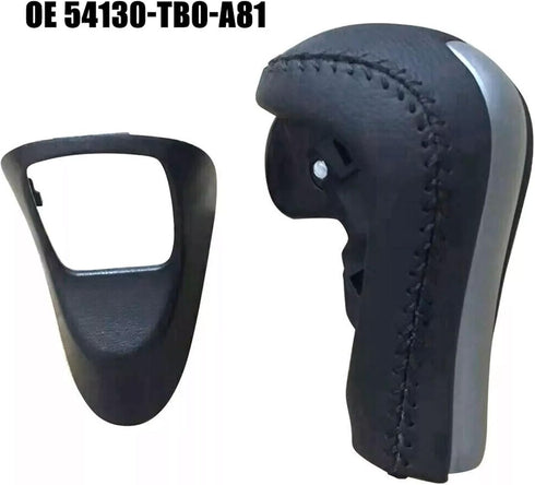 Gear Shifter Knob for Honda Accord 2008-2012 Gear Shift Knob Leather Car Stick Lever Handle Automatic Stick Shifter Head Transmission Gear Shift L...
