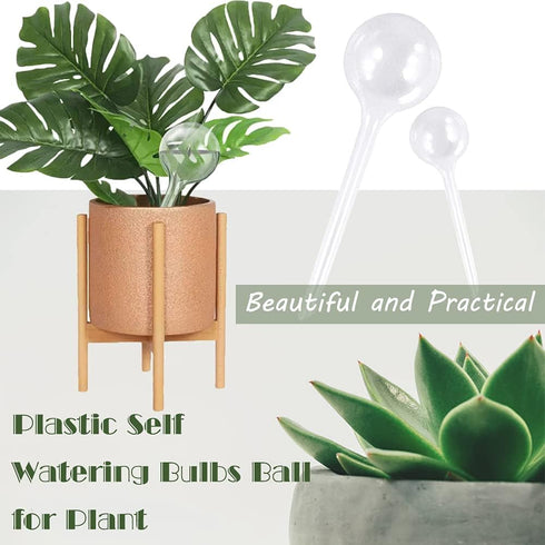 10 Pcs Clear Plant Watering Bulbs,Plastic Automatic Watering System for Plants,Garden Water Device for Plant Indoor Outdoor...