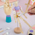 7" Wooden Hand Model and 8" Posable Wooden Mannequin Figure for Drawing, Adjustable Art Supplies (2-Piece)...