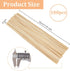 OLYCRAFT 100Pcs Unfinished Wooden Strips 11.8 inch Long Round Wood Sticks 3mm Round Dowels Strips Wooden Dowel Rod Natural Wood Sticks Model Acces...