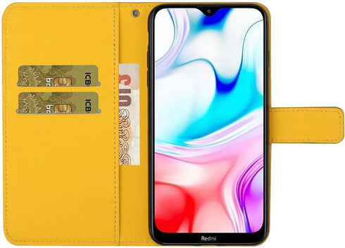 Compatible with Xiaomi Redmi 9A Wallet Case with Credit Cards Holder Kickstand Shockproof Flip Magnetic Protection Men Women Lady Phone Case Compa...
