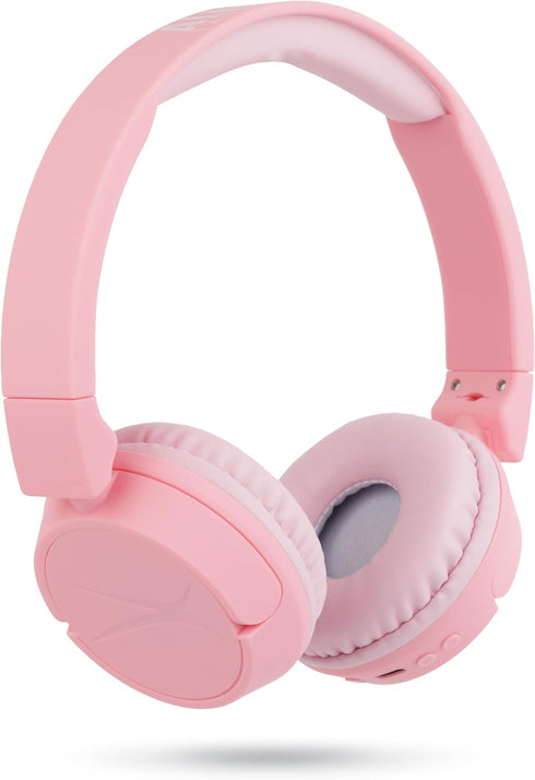 Altec Lansing Kid Safe 2-in-1 Bluetooth Headphones, Safe Volume Limiting, Foldable Design, Enjoy Audio and Protect Your Child's Hearing, Pink...