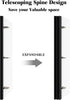 1 Inch Telescoping 3 Ring Binder - 1PCS-White?Flexible Binders with Customizable Front Cover and Clear Catalog Pocket, 1Inch Rings, 225 Sheet Capa...