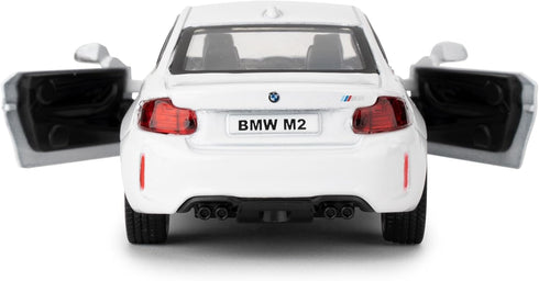 1:36 BMW M2 Toy Car, Diecast Pull Back Model Car, Collection Kids Toy for Aged 3 and up, Gift White...