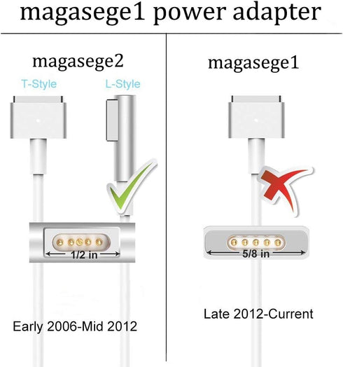 Universal Adapter, Replacement for Mac Pro 13 Inch Display AC 60W Magnetic Shape Connector Power Adapter?Before Mid 2012?...
