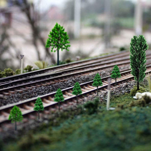 21 Pieces Mixed Model Trees,1.18-5.51 inch Model Train Scenery Architecture Trees Fake Trees for DIY Crafts, Building Model, Projects, Woodland wi...
