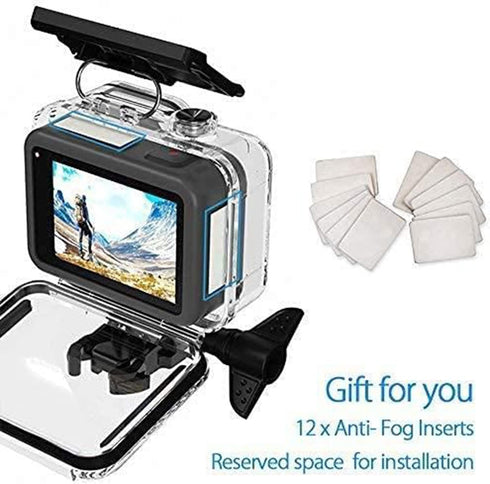 FitStill 60M/196FT Waterproof Case for Go Pro Hero12 Black/Hero11 Black/Hero10 Black/Hero9 Black,Protective Underwater Diving Housing Shell with A...