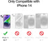 JETech Matte Case for iPhone 14 6.1-Inch, Shockproof Military Grade Drop Protection, Frosted Translucent Back Phone Cover, Anti-Fingerprint (Light...