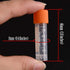 81PCS Cryo Tubes 2ml, Plastic Small vials with Screw caps Sample Tubes,PP Material ?with Silica Gel Gasket?Free from DNase, RNase, Human DNA...