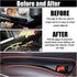 2PCS Car Seat Gap Filler, Universal Fit Car Seat Gap Plug Between Seat and Console, Car Accessories Interior Console Stop Cellphone, Wallet, Keys,...