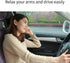 FMS Soft Car Armrest Console Cushion for Relaxation PU Leather Memory Foam Car Seat Armrest (Black)...