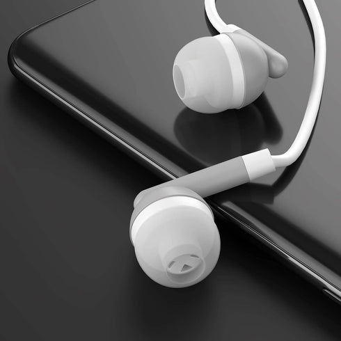 Maeline Bulk Earbuds with 3.5 mm Headphone Plug - 10 Pack - Gray...