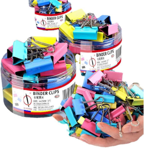 Colourful Binder Paper Clips for Offices, Schools and Homes?1in (48pcs)...