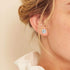18K White Gold Plated 4 Pong Round Clear Cubic Zirconia Stud Earring Pack of 6 Pairs (6 Pairs)...