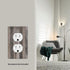 Farmhouse Outlet Cover Wall Plate Single Duplex Receptacle Cover 1 Gang Decorative Electrical Outlet Plate for Bedroom Kitchen, 4.50 x 2.76 Inch G...