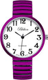 Blekon Collections New Super Large Face Stretch Band Japanese Movement PC21J Fashion Watch (Hot Pink)...