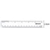 2 Pack Plastic Ruler Straight Ruler Plastic Measuring Tool for Student School Office (Clear, 6 Inch)...