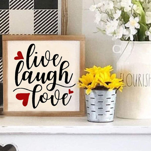 20 Piece Inspiration Word Stencil Set - Stencils for Painting on Wood, Canvas, Fabric and More – Stencils for Crafts Reusable with Paint, Drawing,...