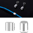 2000 PCS Crimp Beads for Jewelry Making, Teaaha 2mm Crimping Beads Silver Plated Brass Tube Beads Column Stoppers,Tube Crimp End Beads for Earring...