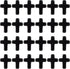 SUNNYCLUE 1 Box 40Pcs Black Cross Beads Easter Turquoise Cross Beads Bulk Mini Stone Gemstone Bead Small Spacer Bead for Jewelry Making Charms Ros...