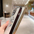Casechics Compatible with iPhone Case,Luxury Glitter Bling Sparkly Diamond Rhinestone Bumper Camera Lens Protection Transparent Clear Soft Shockpr...