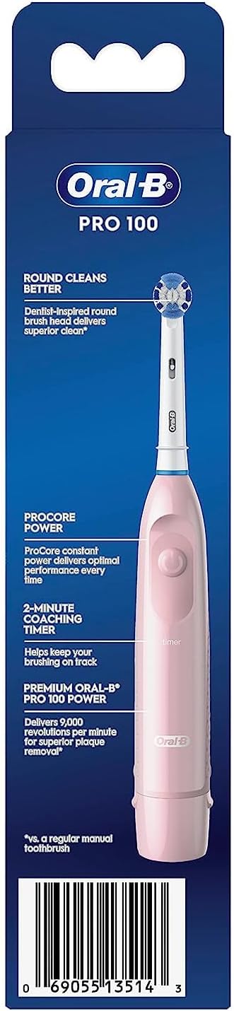 Oral-B Pro 100 Precision Clean Battery Powered Toothbrush, (1)...
