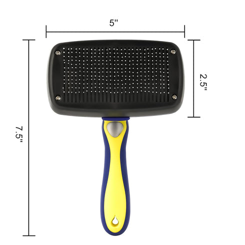 Pet Grooming Brush, Double Sided Undercoat Rake for Dogs & Cats, Professional Deshedding Brush and Dematting Tool, Safe and Effective Removing Kno...