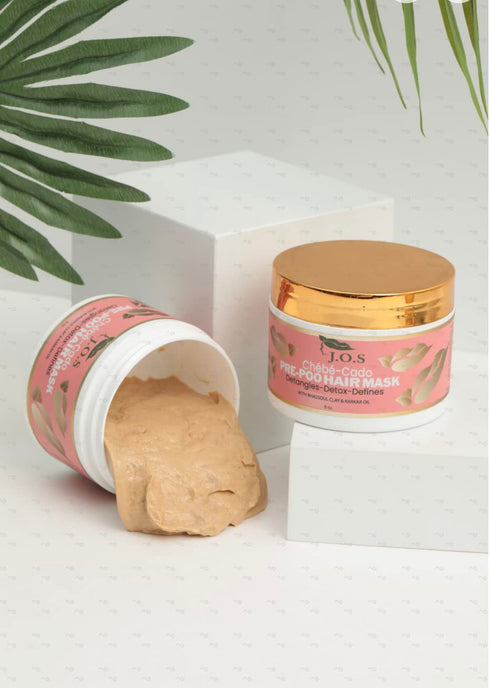 J'Organic Solutions Chébé -Cado Pre-Poo Clay hair Mask...