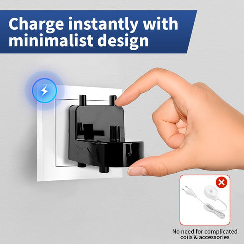 Wall Charger Base for Oral-B Braun, Electric Toothbrush Wall Mounted Adapter PowerReplacement Charger Holder, Compatible with Oral-B Electric Toot...