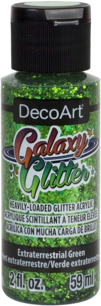 Deco Art DecoArt Galaxy Glitter Acrylic Paint 2oz-Extraterrestrial-Green...