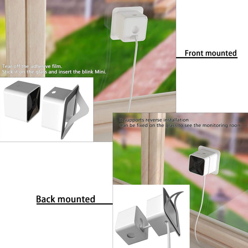 ( Pack of 2 Window Mount for Blink Mini, Through Window Use Blink Mini, No Indoor Reflections...