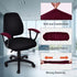 SARAFLORA Office Chair-Arm Cover Stretchable Stain Resistant Spandex Stretch Computer Chair Slipcover for Desk Chairs Arm, Burgundy...
