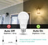 Dusk to Dawn Light Bulbs, Sensor E26 LED Bulb 9W (60W Equivalent), 825LM, 2700K Soft White, Auto On/Off light bulbs for Outdoor Lighting, 4-Pack...