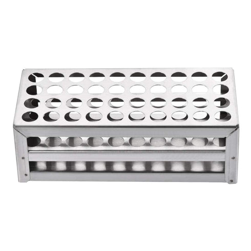 uxcell 304 Stainless Steel Test Tube Holder Lab Stand Rack 40 Hole 3 Layer for 10-13mm Tubes...