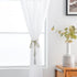 SpaceDresser Basic Rod Pocket Sheer Voile Window Curtain Panels White 1 Pair 2 Panels 52 Width 90 Inch Long for Kitchen Bedroom Children Living Ro...