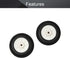 Fielect 1 inch RC Model Airplane Super Light Sponge Tire Tail Wheel Tire and Wheel Sets for RC Car Airplane PU Sponge Tire with Plastic Hub 2 Pcs...