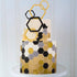 Mity rain Hexagon Cookie Cutter - Geometric Multicutter- Football Cake Fondant Cutter - 3 Size,Hexagon Biscuit Cutters,Novel Creative Cake Decorat...