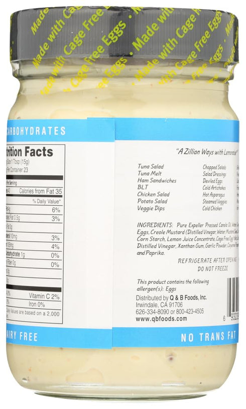 Ojai Cook, Lemonaise Lite, 12 oz...