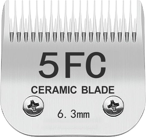 5FC Blade Dog Grooming Clipper Replacement Blades Compatible with Andis Dog Clippers,Most A5, Wahl KM Series Clippers,Detachable Ceramic Blade,Siz...